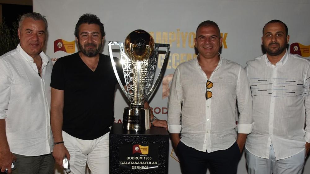 Galatasaray'ın şampiyonluğu Bodrum'da kutlandı