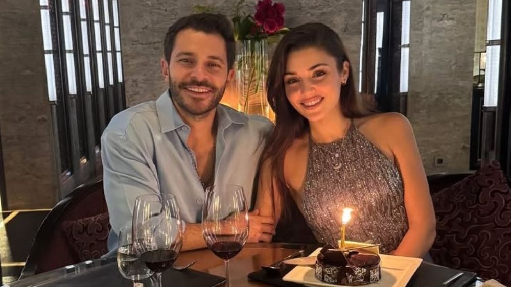 Hakan Sabancı'dan sevgilisi Hande Erçel'e romantik doğum günü kutlaması!